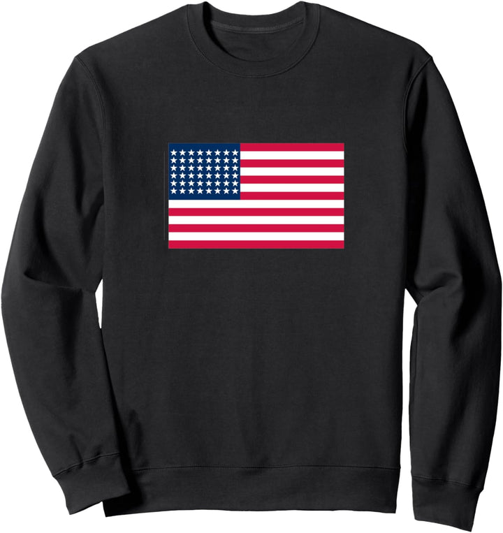 48 Star American USA US Flag America Patriotic Sweatshirt