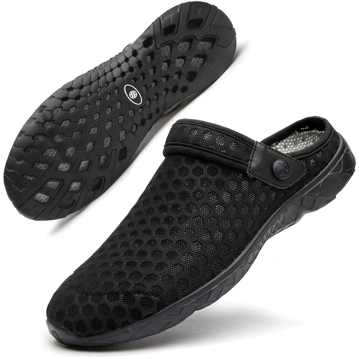 Unisex Clogs Hausschuhe Atmungsaktiv Mesh Pantoletten Sommer Beach Freizeit Schuhe rutschfest Weiche
