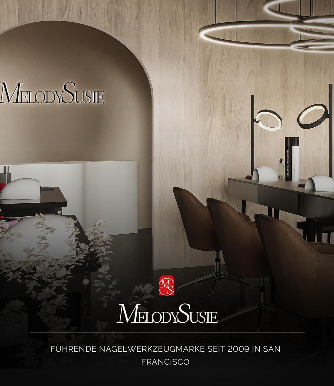 MelodySusie Tragbarer Nagelfräser 30000 RPM, SC320F Professionelle Kabellose Elektrische Nagelfeile