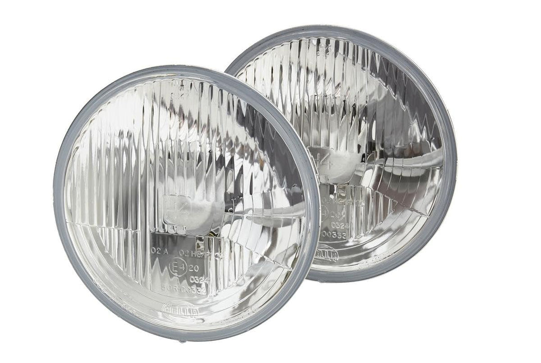 HELLA - Halogen-Hauptscheinwerfersatz - 12V - rund - Referenzzahl: 20 - Einbau - links/rechts - Set