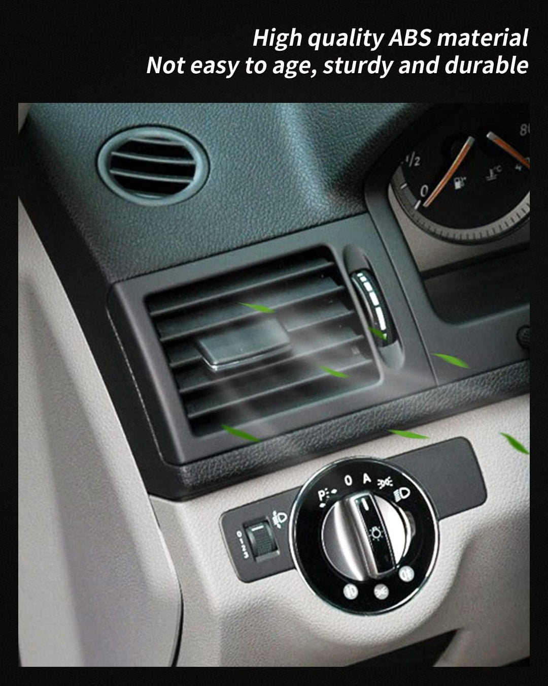 EULIMBQS Front Air Grille Outlet Cover für Mercedes Benz W204, AC Vent Grille Outlet Cover Panel Ers