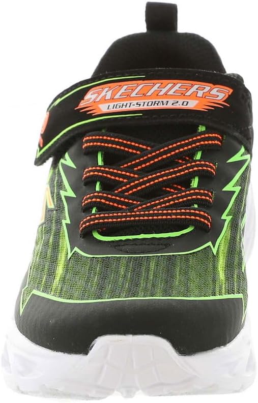 Skechers Jungen Light Storm 2.0 Sneaker 31 EU Schwarz Limettengrün, 31 EU Schwarz Limettengrün
