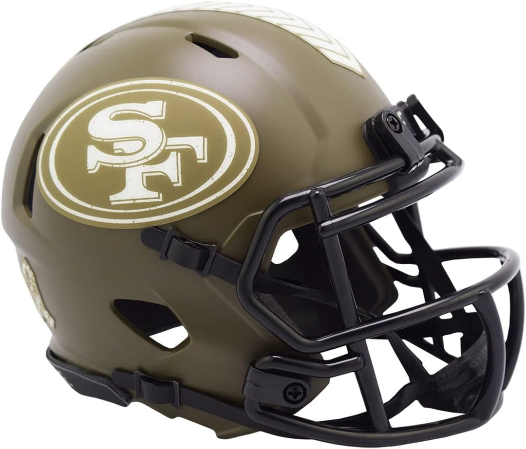 Riddell Speed Mini Football Helm Salute San Francisco 49ers