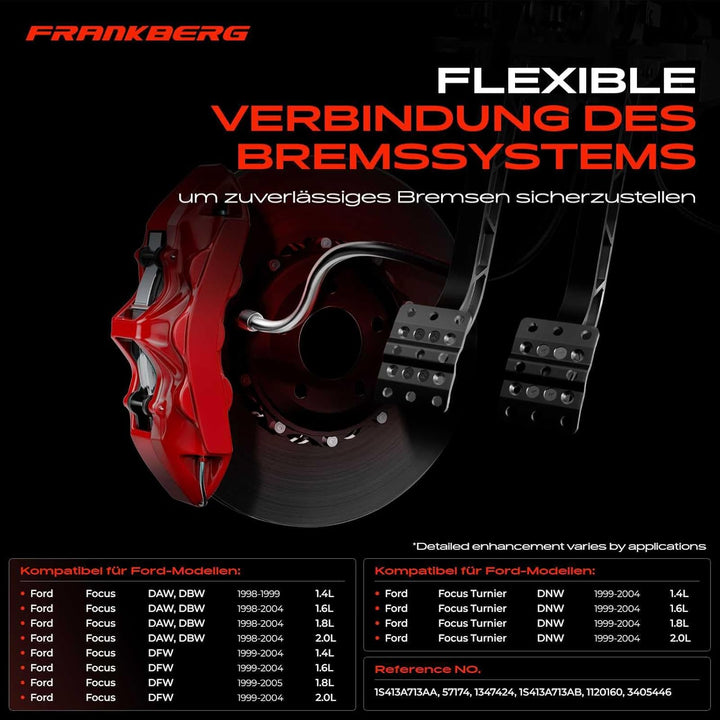 Frankberg Ausgleichsbehälter Schlauch Kompatibel mit Focus DAW DBW 1.4L-2.0L 1998-2004 Focus Stufenh