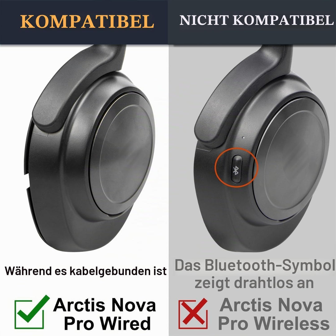 SOULWIT Kühlgel Ersatz Ohrpolster für Steelseries Arctis Nova Pro Wired, Nova 1/1X/1P/3/3P/3X/4/7/7X