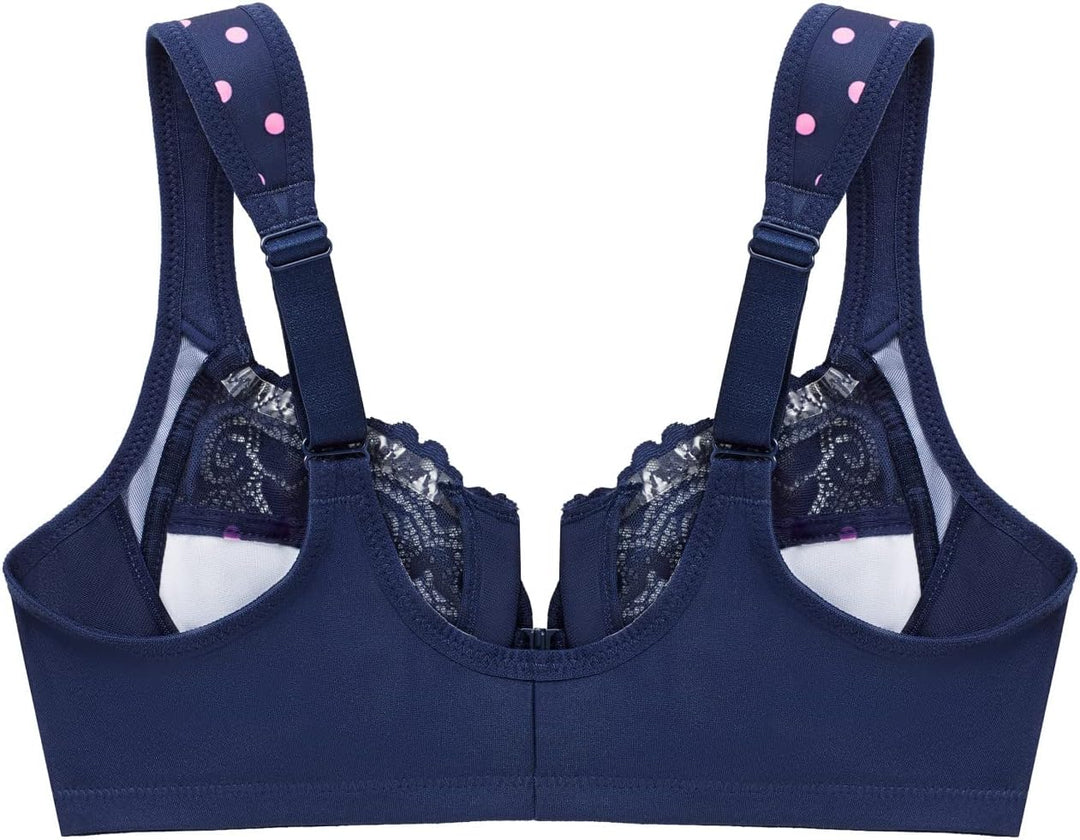 Glamorise Damen Plunge Bra 40D Marine Print, 40D Marine Print
