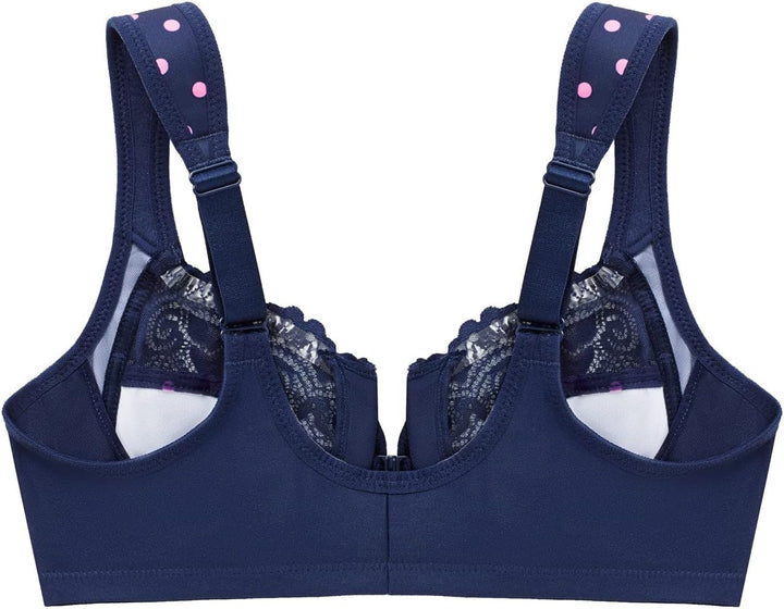 Glamorise Damen Plunge Bra 40D Marine Print, 40D Marine Print