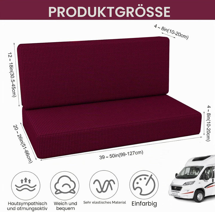 MeYuxg 2 Stück Wohnmobil Esstischkissenbezüge (1 Set), Sitzbezüge Wohnmobil,Waschbar Überzügen Sofak