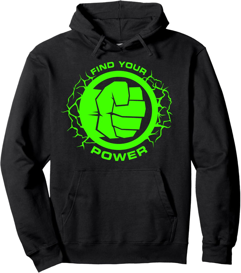 Marvel Hulk Find Your Power Simple Logo Pullover Hoodie