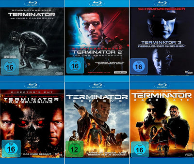 Terminator 1-6 (Teil 1+2+3+4+5+6) Uncut Edition [6er Blu-ray-Set], Blu-ray