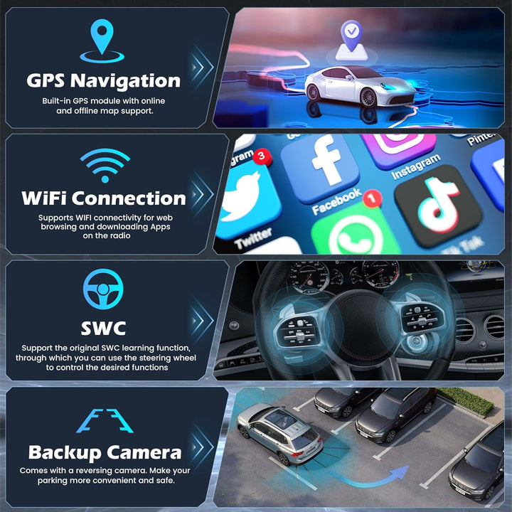 Hikity 4G+64G Android 15 Autoradio für Peugeot 207 2006-2010 9 Zoll | Wireless CarPlay, Android Auto