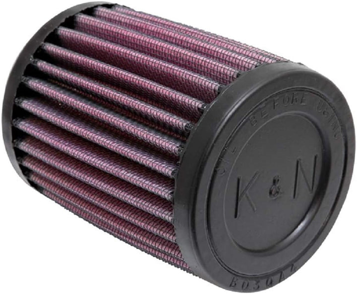 K&N RU-0200 KFZ und Motorrad Gummi Universalluftfilter, Rot
