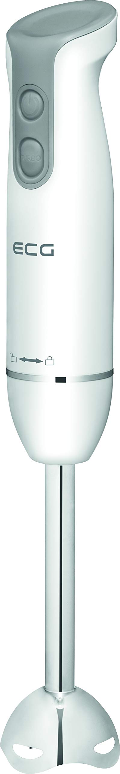 ECG RM 430 Stabmixer, Leistungsaufnahme 400 W, 2 Geschwindigkeiten, Edelstahl, 400 W, Weiss