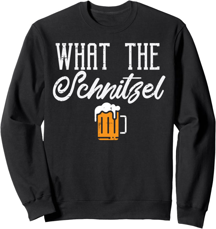 Was das Schnitzel Oktoberfest Fun Deutsch Festival Männer Frauen Sweatshirt