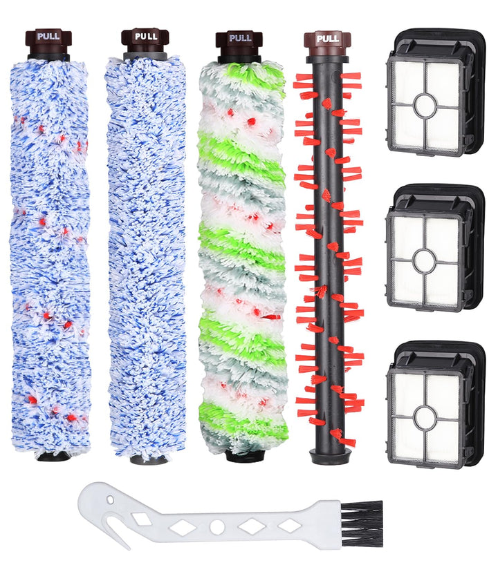 Zubehör für Bissell Crosswave 3-In-1,1 Haustier-Rollbürste + 1 Bodenbürste + 1 Teppichbürste + 1 Meh