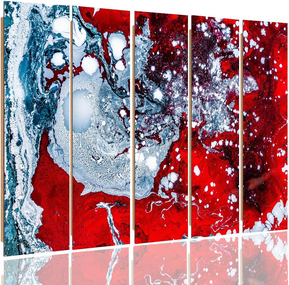 Feeby. Wandbild - 5 Teile - Deko Bilder, gedrucktes Bild, Deco Panel, Foto, Kunstdrucke, 5-Teilig, T