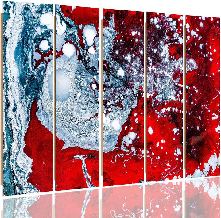 Feeby. Wandbild - 5 Teile - Deko Bilder, gedrucktes Bild, Deco Panel, Foto, Kunstdrucke, 5-Teilig, T