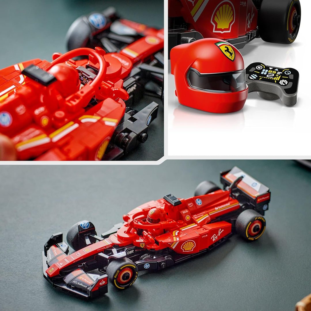 LEGO Speed Champions Ferrari SF-24 F1 Rennauto - Spielzeug mit Formel 1 Minifigur zum Sammeln - Baus