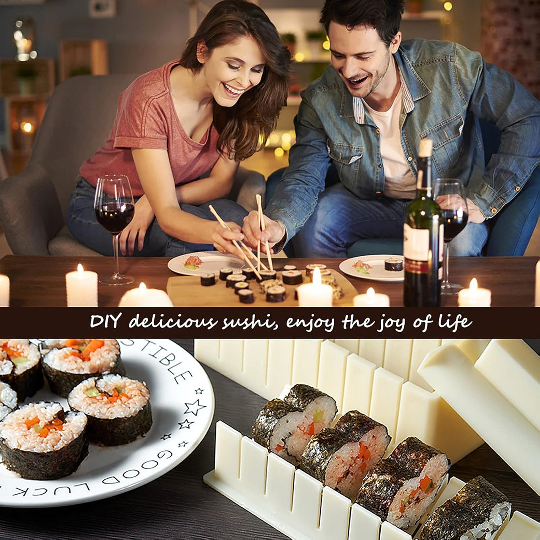 SKYSER Sushi Maker set, 12 Artikel Sushi Maker Kit für Anfänger zum selber machen, Kann als Sushi Te