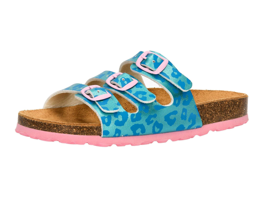Lico BIOLINE Unisex Erwachsene Pantoletten 32 EU Türkis Rosa, 32 EU Türkis Rosa