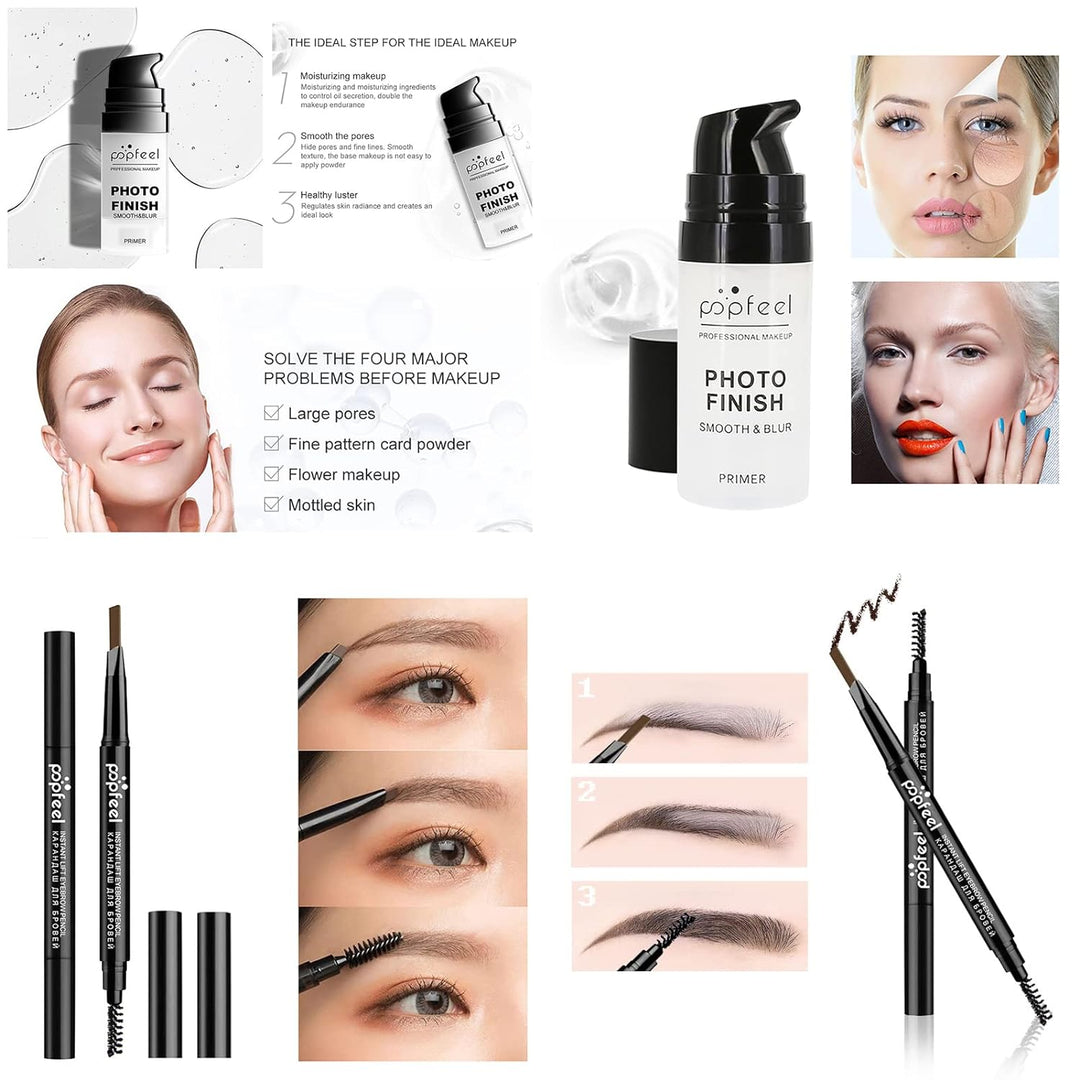 BrilliantDay Mehrzweck Make-up-Set All-in-One Make-up-Geschenkset Kosmetik-Palette Starter Kit Lipgl