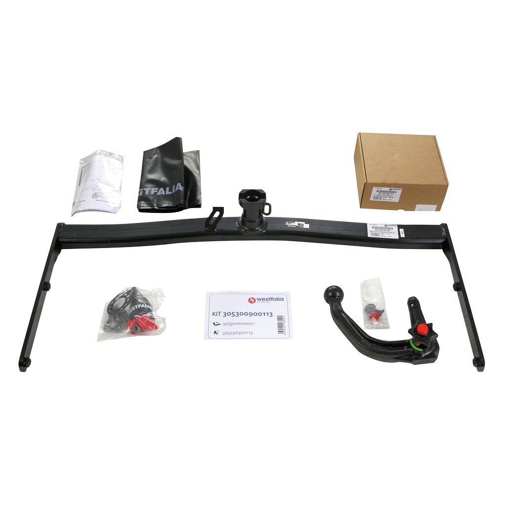 Westfalia Abnehmbare Anhängerkupplung für Audi A3 Sportback (BJ 09/2004-01/2013) - inkl Quattro, S-L
