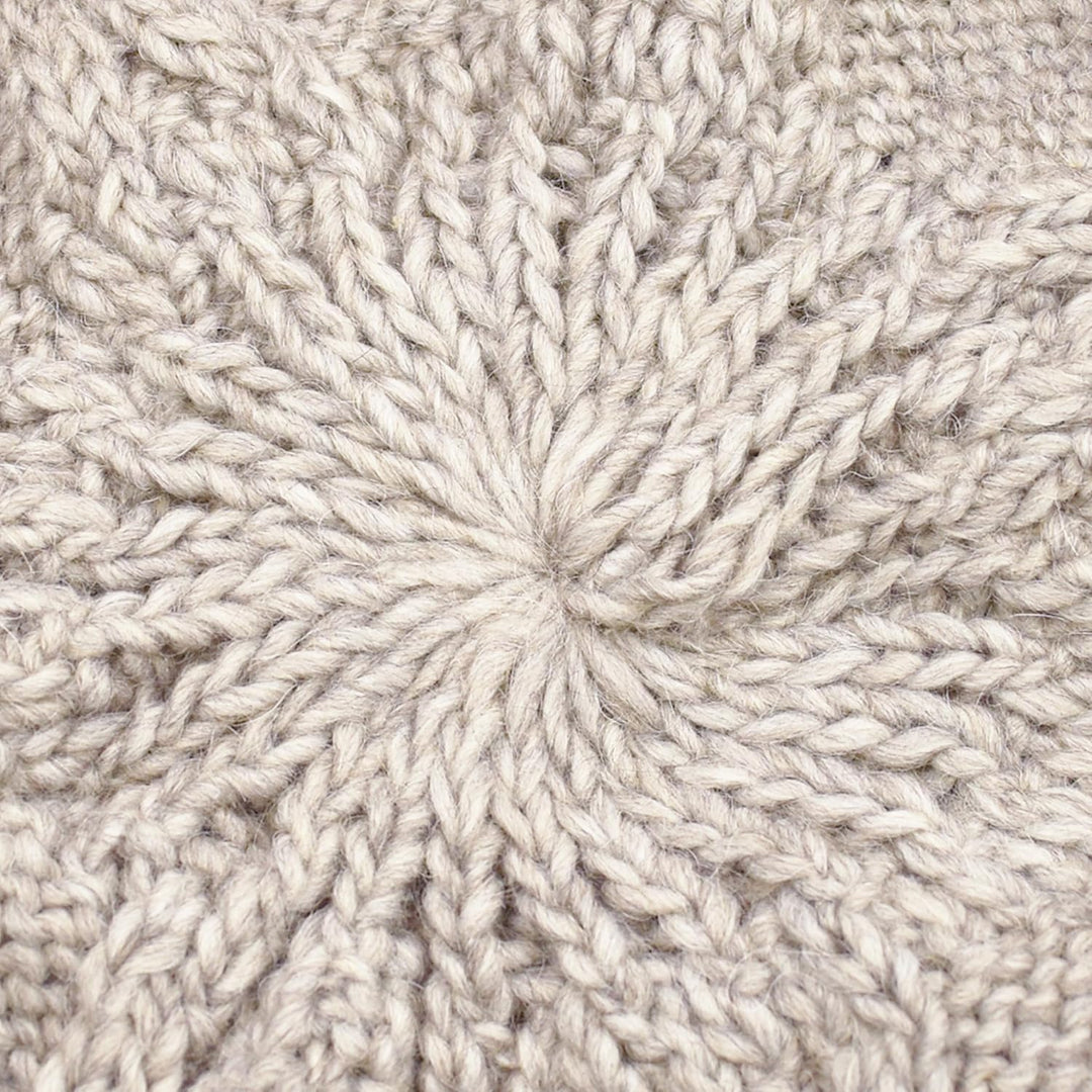 Strickmütze | Pragelierte Baskenmütze | Mütze aus Wolle und Alpaka | Made in Italy | Herren Damen |