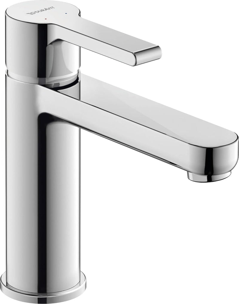 Duravit B21020 B.2 Einhebel-Waschtischmischer, Chrom ohne Zugstangen-Ablaufgarnitur