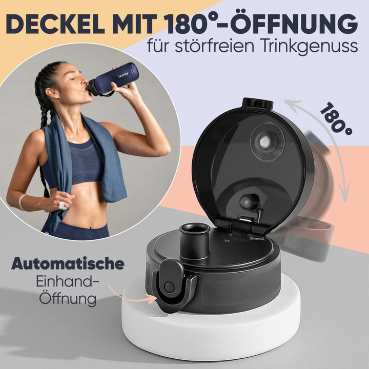 Blumtal Premium Trinkflasche 1l - bruchsichere &amp; auslaufsichere Trinkflasche gross Sport &amp; Outdoor -