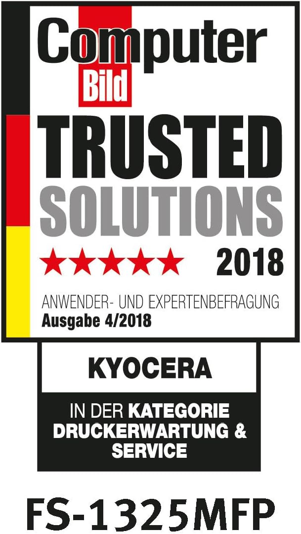 Kyocera Klimaschutz-System Ecosys FS-1325MFP 4-in-1 Laser-Multifunktionsdrucker: Duplex Drucker, SW-