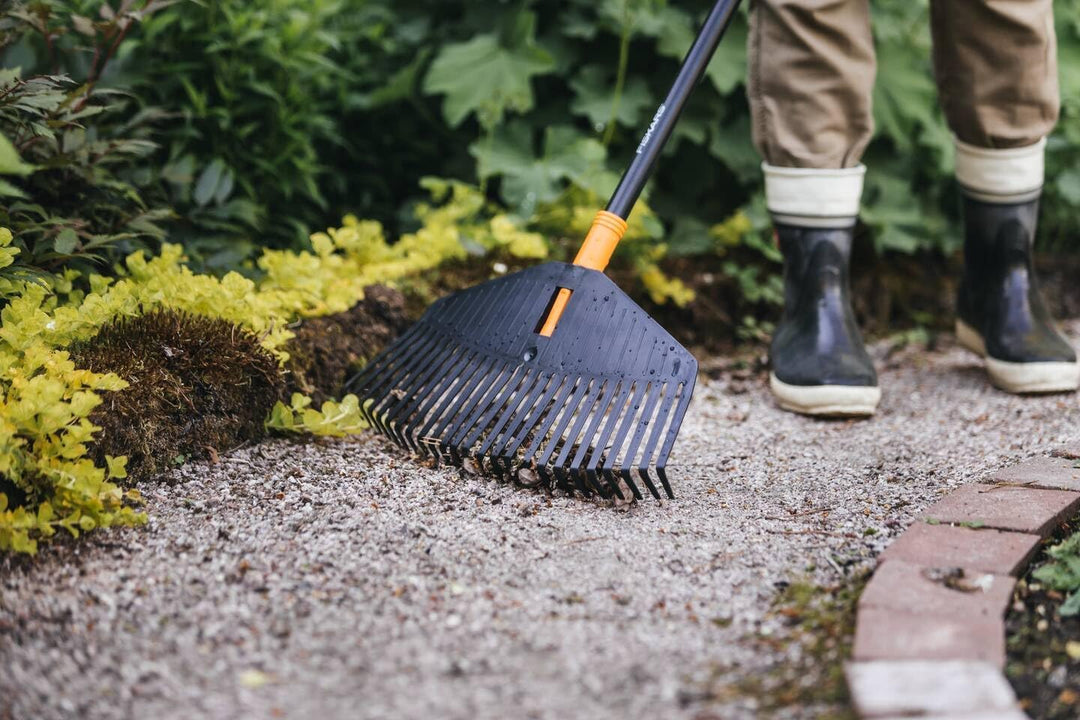 Fiskars Stiel, Für Fiskars Solid Laubbesen und Gartenrechen, Länge 157,5 cm, Aluminium, Schwarz/Oran