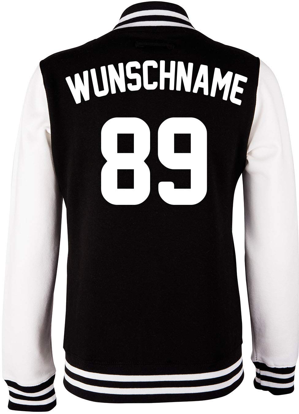 EZYshirt® Damen Herren Kinder College Jacke Athletic mit Wunschnamen und Wunschnummer | Baseball Jac