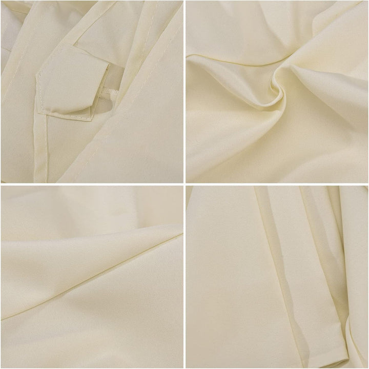 LEMCC 3 m runder Terrassenschirm, Ersatzdach mit 8 Rippen, roter Markt-Ersatz-Schirmabdeckung, Outdo