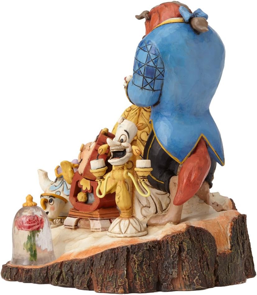 Enesco 4031487 Figur Disney Tradition Tale As Old As Time, Carved By Heart Beauty & The Beast Figur,