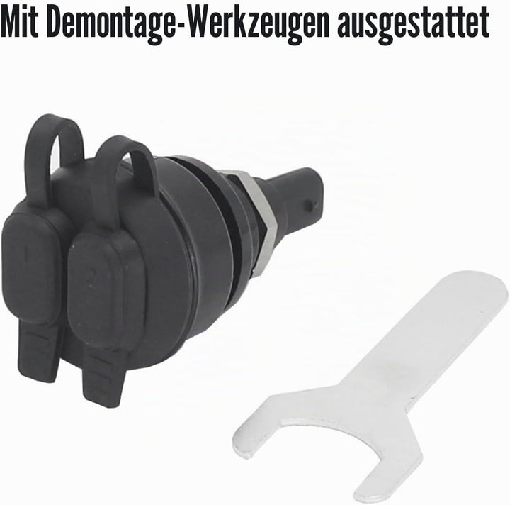 5 V USB-Ladegerät für Motorrad, Netzadapter mit zwei Anschlüssen für BMW R1200GS R1250GS R1250RT R12