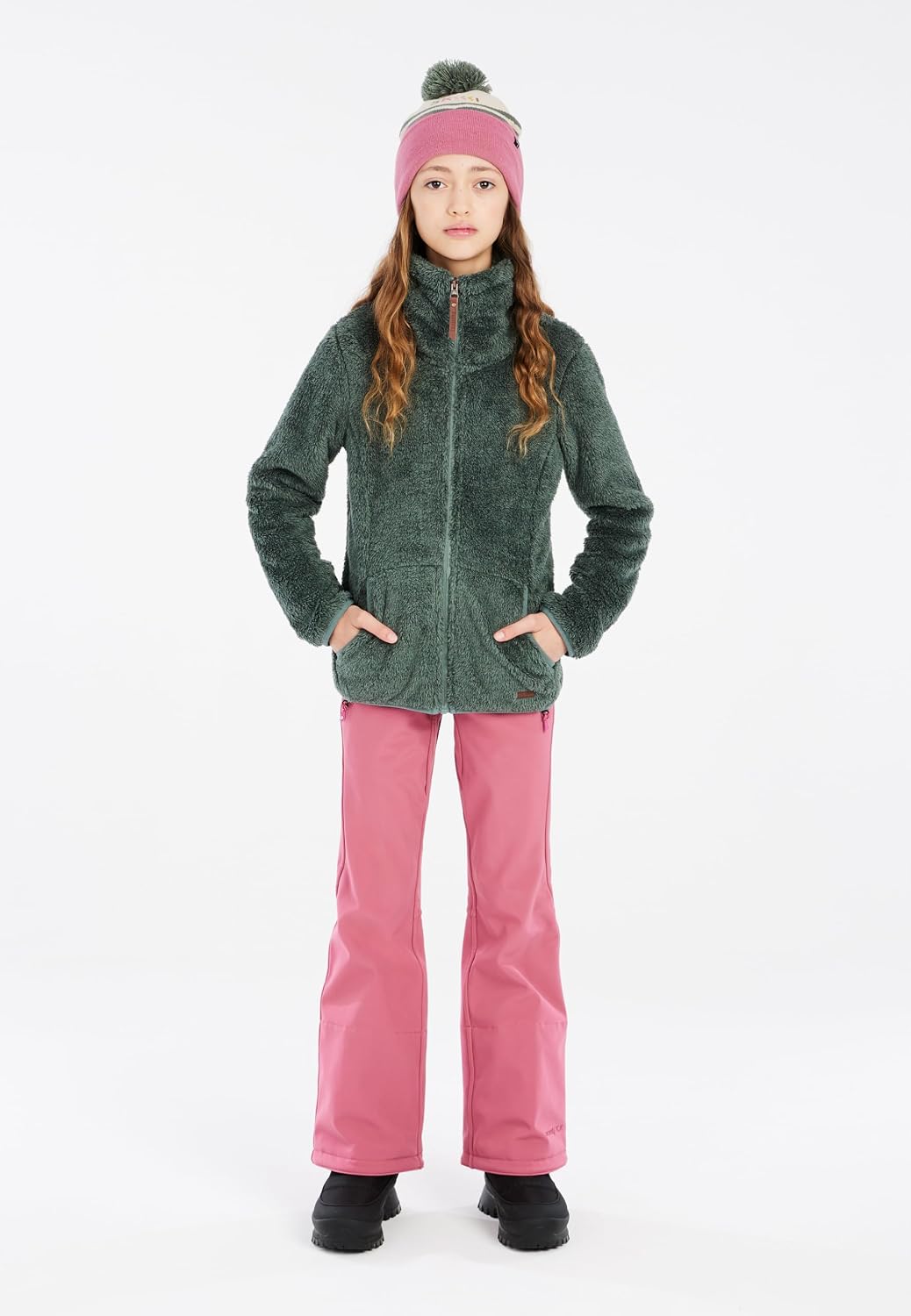 Protest Girls Oberteil Mit Durchgehendem Reissverschluss RiRi JR 104 Evergreen, 104 Evergreen