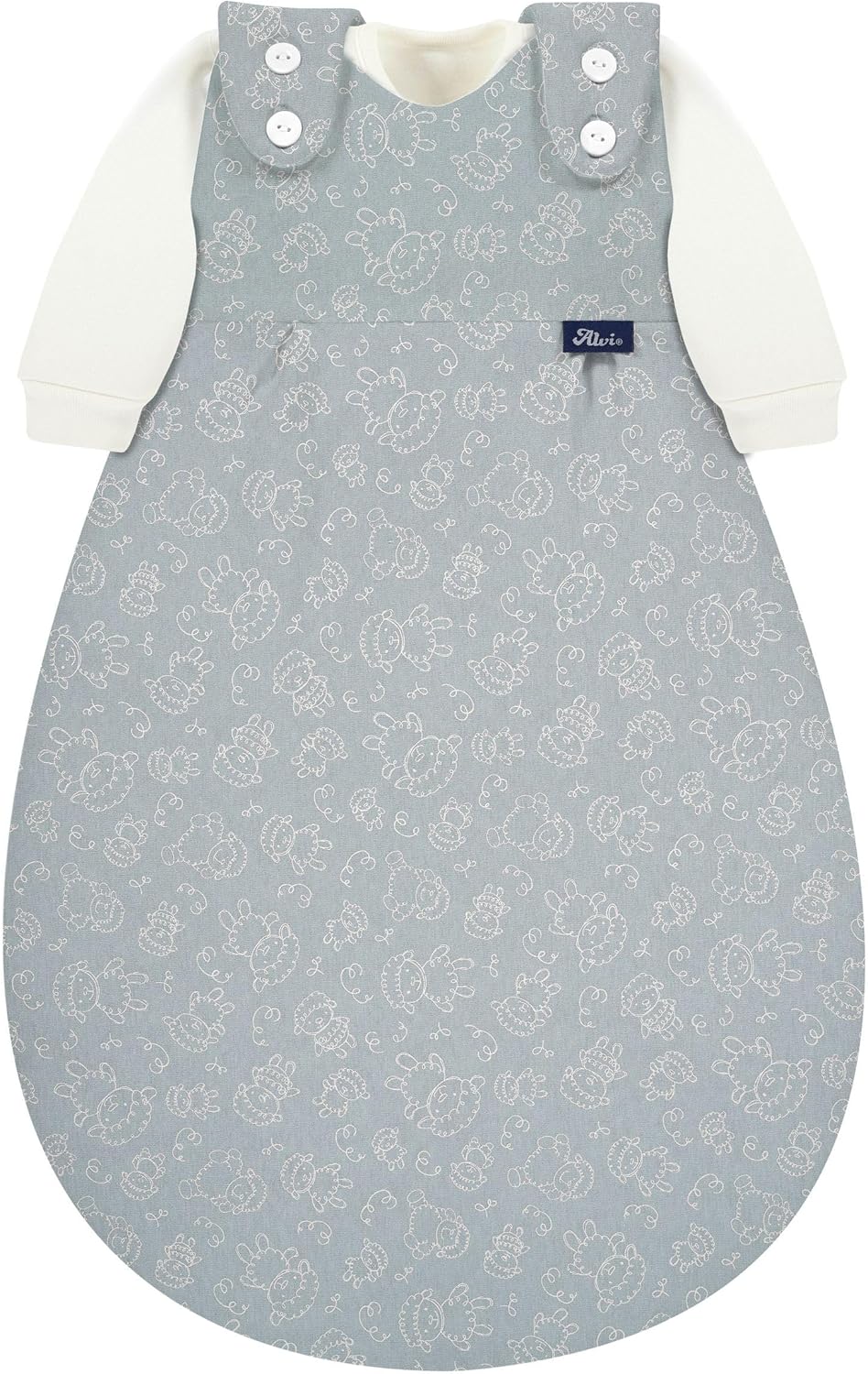 Alvi Baby Mäxchen Original | Babyschlafsack 3-teilig Aussensack & zwei Innensäcke | Kinderschlafsack