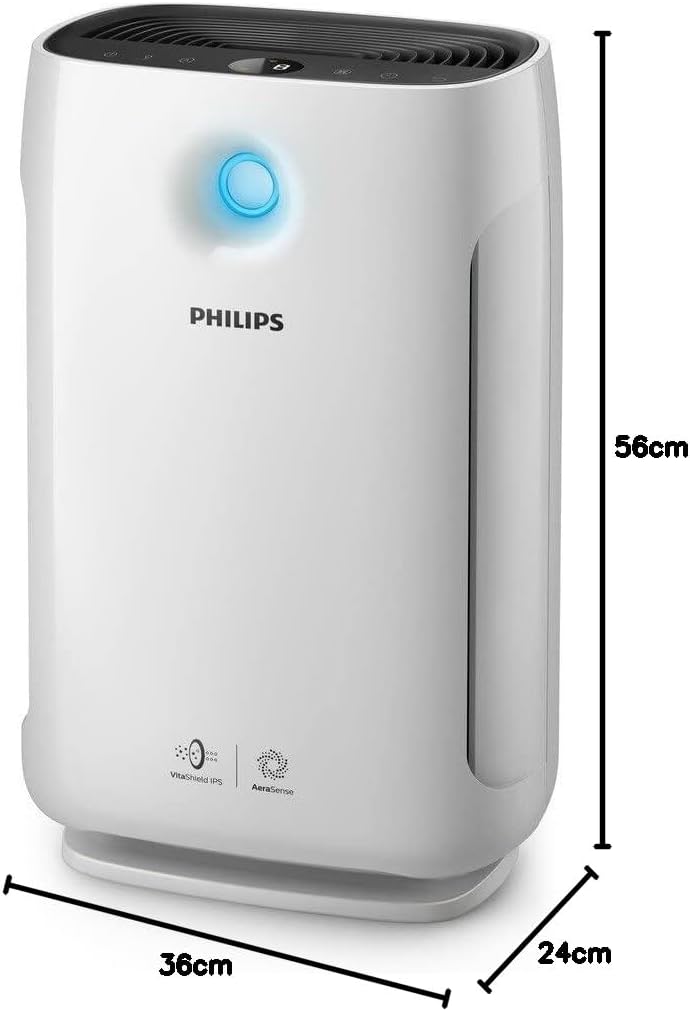 Philips Series 2000i Luftreiniger – App-Steuerung, entfernt Pollen, Staub, Viren und Aerosole** in R