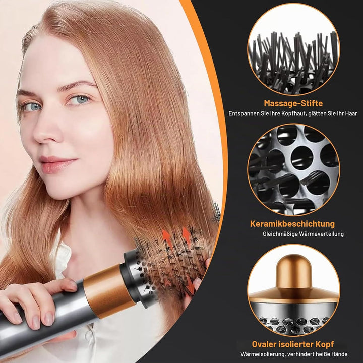 Verbesserte grosse,runde Volumenbürste für Dson Airwrap HS01/HS05 Aufsätze,Volumenaufsatzbürste für