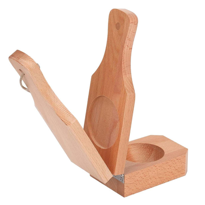 DOITOOL Manuelle Tostones Presse aus Holz mit Ergonomischem Griff Faltbarer Plantain Smasher für Knu