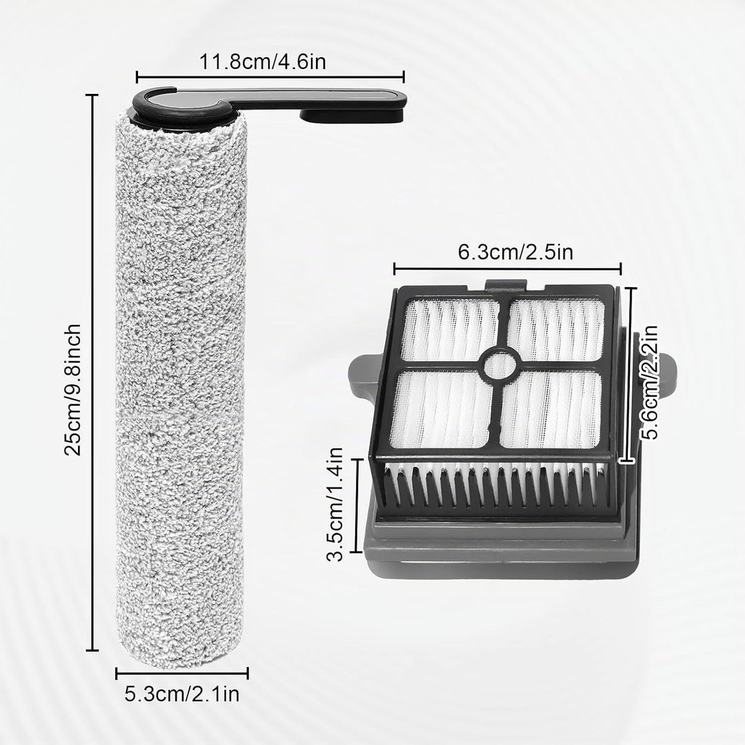 Bürstenrolle + Filter Ersatzteile für Tineco Floor One S7 PRO / S6 Nass-und Trockensauger, Zubehör 2