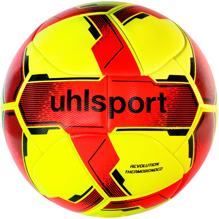 uhlsport Revolution Thermobonded Fussball Spielball für Erwachsene - Thermisch verklebt mit haltbare