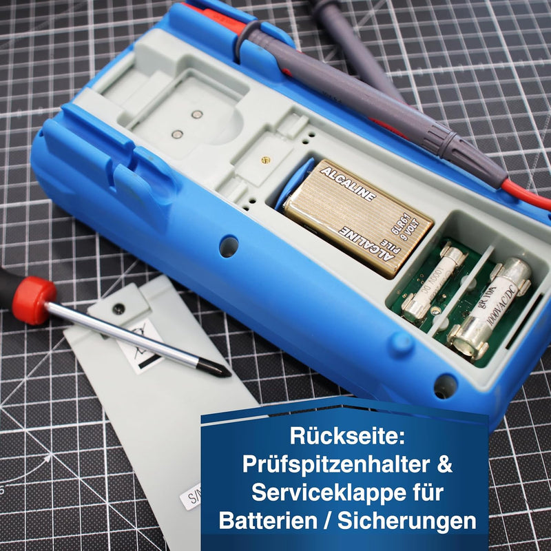 PeakTech 2005 A – Digital Multimeter mit 2.000 Counts, Digitales Messgerät für Spannungs - & Stromme