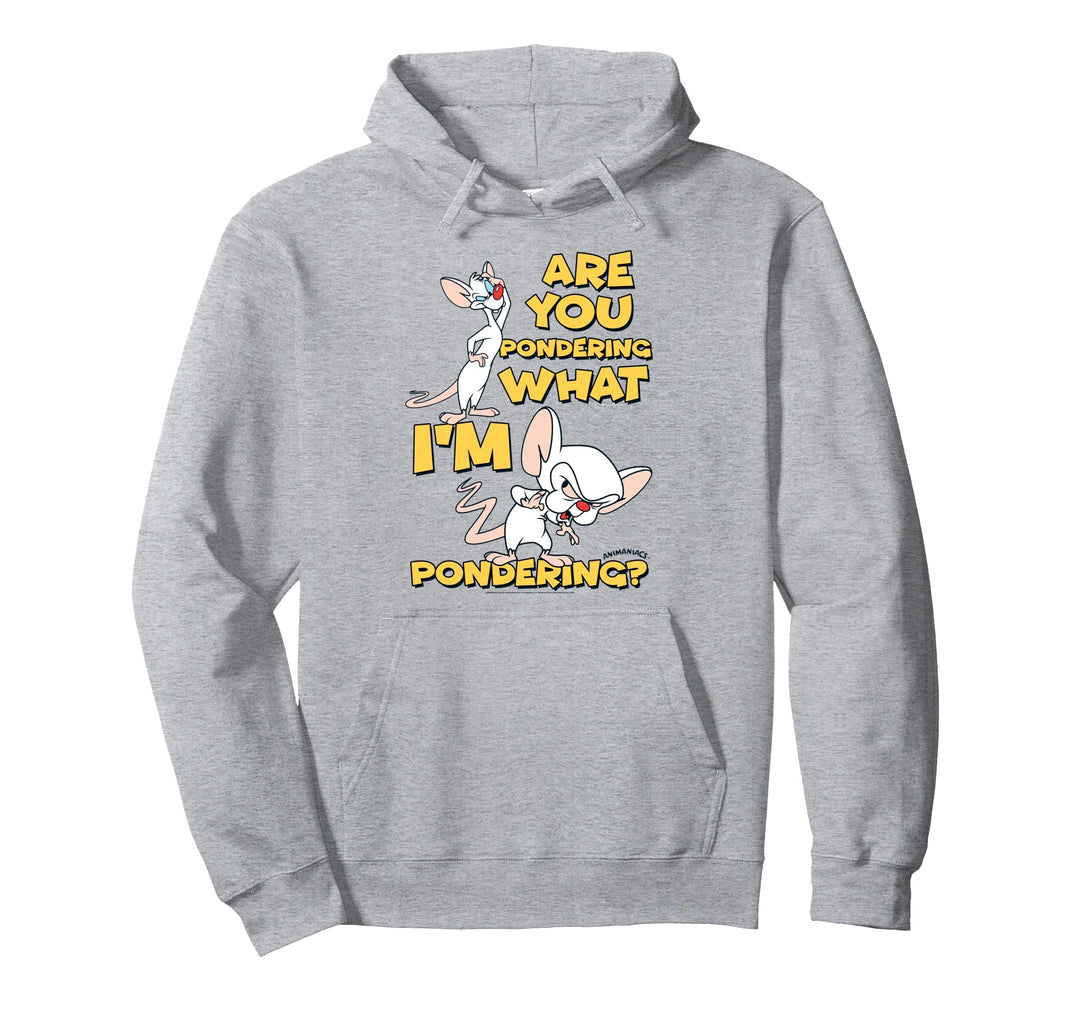 Pinky and the Brain Pondering Pullover Hoodie