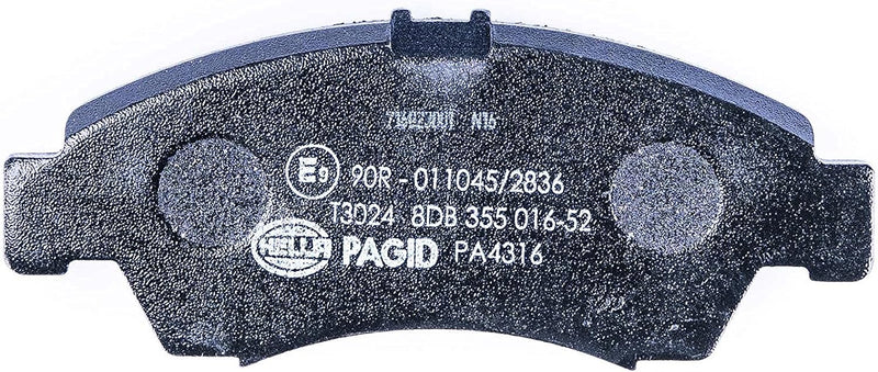 HELLA PAGID 8DB 355 016-521 Bremsbelagsatz - T3024 - Dicke/Stärke: 15.8mm - Bremssystem: Akebono - m