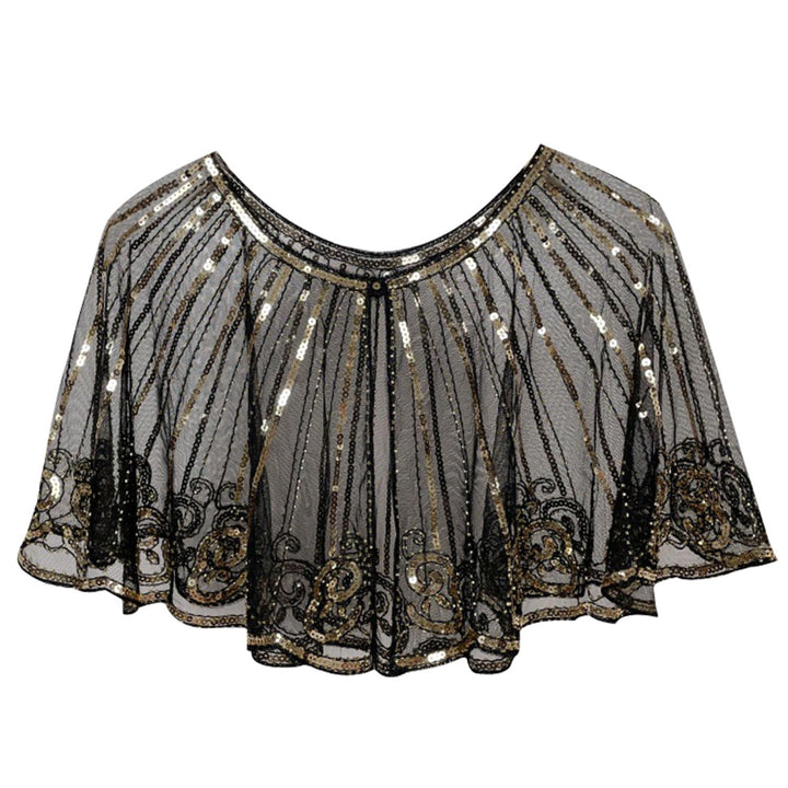 1920er Jahre Pailletten Schal und Wraps für Damen,Retro Umschlagtücher Stola für Abendkleid,20er Jah