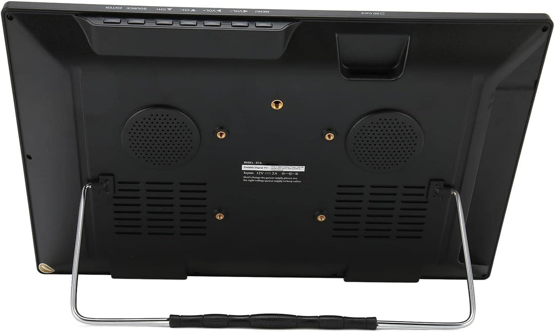 Tragbarer 16 Zoll Digitalfernseher, Auto Breitbild LED Fernseher mit Abnehmbaren Antennen, Unterstüt