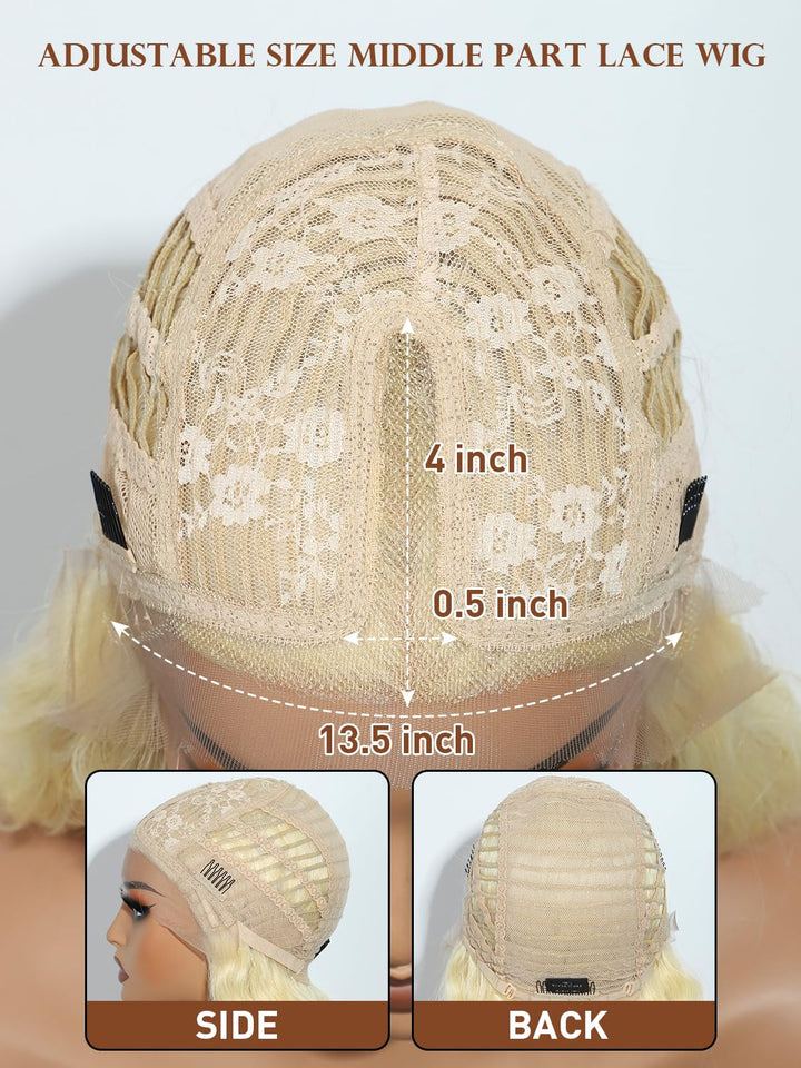 Joedir 76cm Spitze Front Perücken lang gewellt synthetische Perücke für Frauen 613, 613