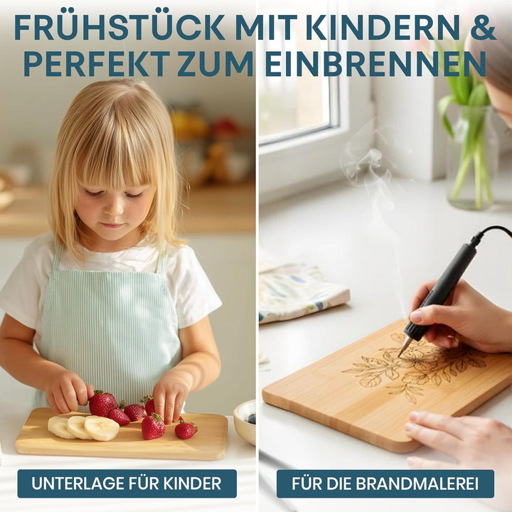 breakboard Frühstücksbrettchen 12er-Set by Molunda - 22 x 14 x 0,8 cm Frühstücksbretter - antibakter