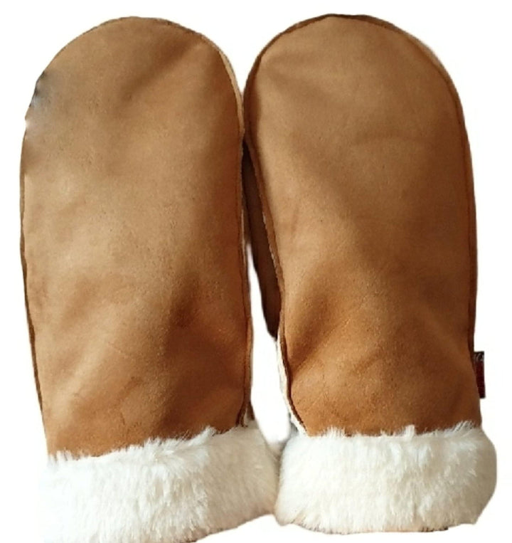 AXELENS Fäustlinge Winterhandschuhe Damen Braun, Braun